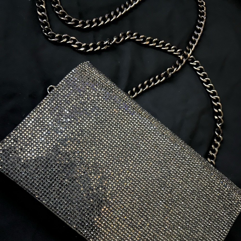 Black & Silver Crossbody Bag